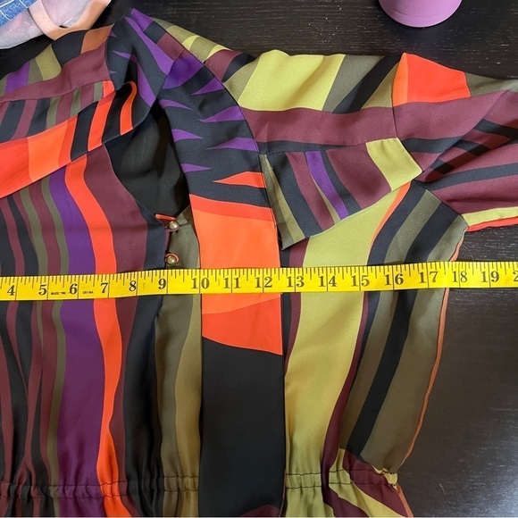 Ann Taylor Loft Multi-Color Stripped Dress Size 2 - Picture 10 of 12